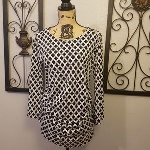 Anne Klein Patterned Blouse NWOT